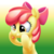 Size: 2500x2500 | Tagged: safe, artist:kas92, artist:roadsleadme, apple bloom, pony, g4, :p, :t, adorabloom, cute, derp, female, funny face, puffy cheeks, raspberry, silly, silly pony, smiling, solo, squishy cheeks, svg, tongue out