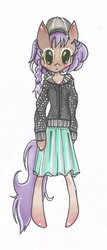 Size: 583x1368 | Tagged: safe, artist:dreubug, oc, oc only, pony, bipedal, clothes, hat, solo