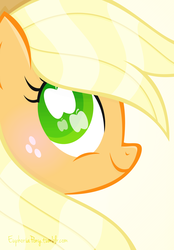 Size: 1280x1839 | Tagged: safe, artist:vivian reed, applejack, g4, female, profile, solo, vector, wingding eyes