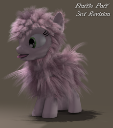 Size: 525x595 | Tagged: safe, artist:kawa, oc, oc only, oc:fluffle puff, 3d, poser, solo, wip