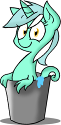 Size: 553x1131 | Tagged: safe, artist:strangiesleepy, lyra heartstrings, sea pony, g4, bucket, female, looking at you, race swap, seapony lyra, simple background, smiling, solo, transparent background