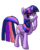 Size: 128x160 | Tagged: safe, artist:friendlyfirefox, twilight sparkle, alicorn, pony, g4, female, mare, pixel art, pony wars advance, simple background, solo, sprite, thinking, transparent background, twilight sparkle (alicorn)