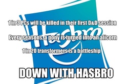 Size: 699x458 | Tagged: safe, battleship, down with this sort of thing, dungeons and dragons, hasbro, lucifer hasbro, parody, transformers