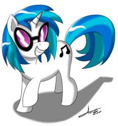 Size: 1472x1572 | Tagged: safe, artist:otakon, dj pon-3, vinyl scratch, g4, female, solo