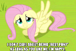 Size: 846x572 | Tagged: safe, edit, edited screencap, screencap, fluttershy, pegasus, pony, hurricane fluttershy, adventure in the comments, animated, best pony, bronybait, c:, cute, daaaaaaaaaaaw, female, flapping, floppy ears, happy, hilarious in hindsight, image macro, impact font, lidded eyes, looking at you, looking up, loop, mare, shyabetes, sitting, smiling, solo, text, truth, wings