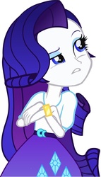 Size: 845x1477 | Tagged: safe, rarity, equestria girls, g4, crossed arms, female, haughty, indignant, simple background, solo, vector, white background