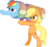 Size: 5500x5218 | Tagged: source needed, safe, artist:maximillianveers, applejack, rainbow dash, earth pony, pegasus, pony, g4, absurd resolution, bipedal, cannon, cannon ponies, female, hat, pony cannonball, simple background, transparent background, vector
