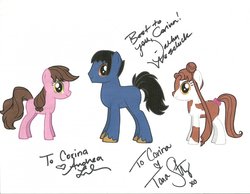 Size: 1280x992 | Tagged: safe, oc, oc only, earth pony, pony, autograph, female, male, mare, signature, stallion