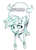 Size: 288x396 | Tagged: safe, artist:kevinsano, lyra heartstrings, pony, unicorn, g4, female, flockdraw, hat, portrait, solo