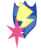 Size: 809x988 | Tagged: safe, editor:jdueler11, flash sentry, twilight sparkle, g4, coat of arms, crest, cutie mark, emblem, female, heraldry, male, no pony, ship:flashlight, shipping, simple background, straight, transparent background