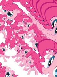 Size: 272x361 | Tagged: safe, pinkie pie, g4, female, multeity, solo, stock vector, too much pink energy is dangerous, wat