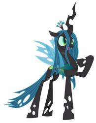 Size: 790x1011 | Tagged: dead source, safe, artist:makintosh91, queen chrysalis, changeling, g4, female, simple background, solo, transparent background, vector