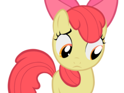 Size: 900x672 | Tagged: safe, artist:makintosh91, apple bloom, g4, female, simple background, solo, transparent background, vector
