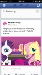 Size: 640x1136 | Tagged: safe, fluttershy, rarity, g4, official, facebook, ios, iphone, my little pony logo, stock vector