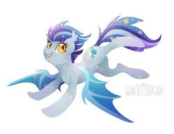 Size: 792x612 | Tagged: safe, artist:flying-fox, oc, oc only, oc:star struck, bat pony, pony, female, mare, solo