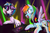 Size: 1000x666 | Tagged: safe, artist:ryuredwings, dj pon-3, rainbow dash, vinyl scratch, g4, headphones