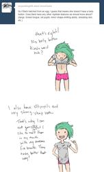 Size: 697x1145 | Tagged: safe, artist:demdoodles, spike, human, g4, ask, barb, dem r63 asks, humanized, rule 63, tumblr