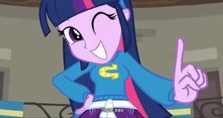 Size: 1587x843 | Tagged: safe, screencap, twilight sparkle, equestria girls, g4, female, meme, smiling, solo, youtube caption, youtube link