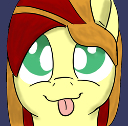 Size: 501x490 | Tagged: safe, oc, oc only, pony, female, mare, otterlore, solo, tongue out, tumblr