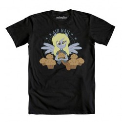 Size: 390x390 | Tagged: safe, derpy hooves, equestria girls, g4, official, clothes, eared humanization, mailbag, mailmare, muffin, ponied up, postmare, shirt, that pony sure does love muffins, welovefine, wings