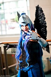 Size: 900x1355 | Tagged: safe, artist:youronlydoll, nightmare moon, human, g4, cosplay, irl, irl human, photo, solo