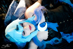 Size: 900x598 | Tagged: safe, artist:youronlydoll, nightmare moon, human, g4, cosplay, irl, irl human, photo, solo