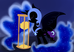 Size: 3050x2152 | Tagged: dead source, safe, artist:wonderwal, nightmare moon, g4, female, solo