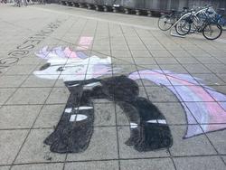 Size: 2007x1506 | Tagged: safe, twilight sparkle, g4, chalk, female, future twilight, irl, photo, solo, street art