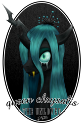 Size: 478x720 | Tagged: dead source, safe, artist:mookstyfawker, queen chrysalis, g4, crying, female, portrait, solo
