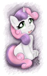 Size: 880x1420 | Tagged: safe, artist:joakaha, sweetie belle, g4, cute, female, solo