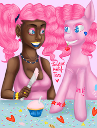 Size: 650x859 | Tagged: safe, artist:jana-sama, pinkie pie, human, g4, human ponidox, humanized