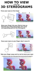 Size: 2000x4200 | Tagged: safe, artist:benhickling, artist:jaca, scootaloo, g4, 3d, cross eye stereogram, cute, female, guide, stereoscopy, text