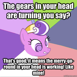 Size: 407x406 | Tagged: safe, screwball, ask meme obsessed lyra, g4, exploitable meme, female, hat, meme, propeller hat, solo, stupid screwball meme, swirly eyes