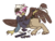 Size: 1050x792 | Tagged: safe, artist:inlucidreverie, oc, oc only, oc:paharita, griffon, fallout equestria, fallout equestria: anywhere but here, clothes, fanfic art, simple background, solo, transparent background