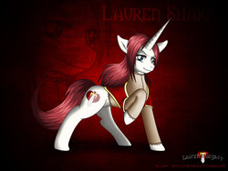 Size: 1031x775 | Tagged: safe, artist:evil-rick, oc, oc only, oc:lauren sharp, pony, unicorn, comic:lauren's legacy, female, horn, mare, solo, unicorn oc