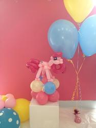 Size: 720x960 | Tagged: source needed, safe, pinkie pie, g4, balloon, balloon animal, craft, female, photo, solo