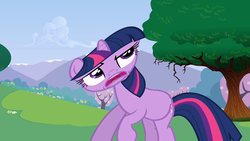 Size: 1280x720 | Tagged: safe, screencap, twilight sparkle, pony, unicorn, a canterlot wedding, g4, season 2, animation error, female, mare, out of context, slide, smear frame, solo, unicorn twilight