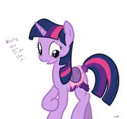 Size: 870x819 | Tagged: safe, artist:nasse, twilight sparkle, pony, unicorn, g4, female, mare, saddle, sexy saddle, simple background, solo, transparent background, unicorn twilight