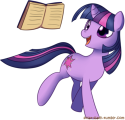 Size: 889x855 | Tagged: safe, artist:solar-slash, twilight sparkle, pegasus, pony, g4, book, female, solo