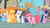 Size: 1280x715 | Tagged: safe, artist:capnpea, edit, applejack, fluttershy, pinkie pie, rainbow dash, rarity, spike, twilight sparkle, dragon, earth pony, pegasus, pony, unicorn, g4, my little pony: friendship is magic, one bad apple, season 3, aroma, female, fimbriae, horn, male, mane seven, mane six, ponyville, unicorn twilight, wat, wingless spike