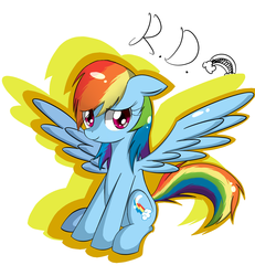 Size: 1200x1299 | Tagged: safe, artist:giftry365, rainbow dash, pegasus, pony, g4, eye clipping through hair, female, floppy ears, mare, solo