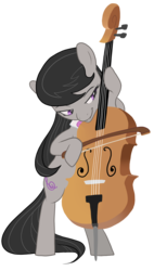 Size: 1247x2025 | Tagged: safe, artist:pixel-prism, octavia melody, earth pony, pony, g4, bipedal, cello, female, musical instrument, simple background, solo, transparent background