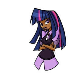 Size: 900x868 | Tagged: safe, artist:luigirivera, twilight sparkle, human, g4, dark skin, female, humanized, solo