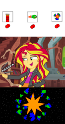 Size: 683x1301 | Tagged: safe, sunset shimmer, equestria girls, g4, boop, comic, earth shattering kaboom, stupidity, the demented cartoon movie