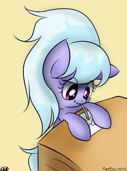 Size: 1686x2261 | Tagged: safe, artist:freefraq, cloudchaser, g4, cute, drawing, filly