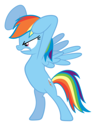 Size: 5000x6565 | Tagged: safe, artist:delectablecoffee, rainbow dash, a canterlot wedding, g4, absurd resolution, bipedal, female, simple background, solo, transparent background, vector