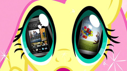 Size: 1280x720 | Tagged: safe, fluttershy, android, g4, close-up, galaxy s4, google, htc, htc one, phone, samsung