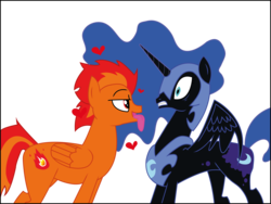 Size: 4175x3135 | Tagged: safe, artist:romansiii, nightmare moon, oc, g4, duo