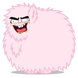 Size: 900x900 | Tagged: safe, artist:bonekaiser, edit, oc, oc only, oc:fluffle puff, pink, screaming, simple background, solo, solrac, vector, white background