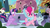 Size: 1600x900 | Tagged: safe, artist:facelessjr, elbow grease, fleur de verre, king sombra, paradise (g4), pinkie pie, sapphire joy, twilight sparkle, crystal pony, earth pony, pony, umbrum, unicorn, g4, the crystal empire, background pony, belly, crystal empire, fake screencap, female, insanity, king sombrero, laughing, male, mare, open mouth, puffy cheeks, raspberry, sombrero, stallion, sweat, tickling, tummy buzz, twilight snapple, unicorn twilight, wallpaper, wat, wheaties